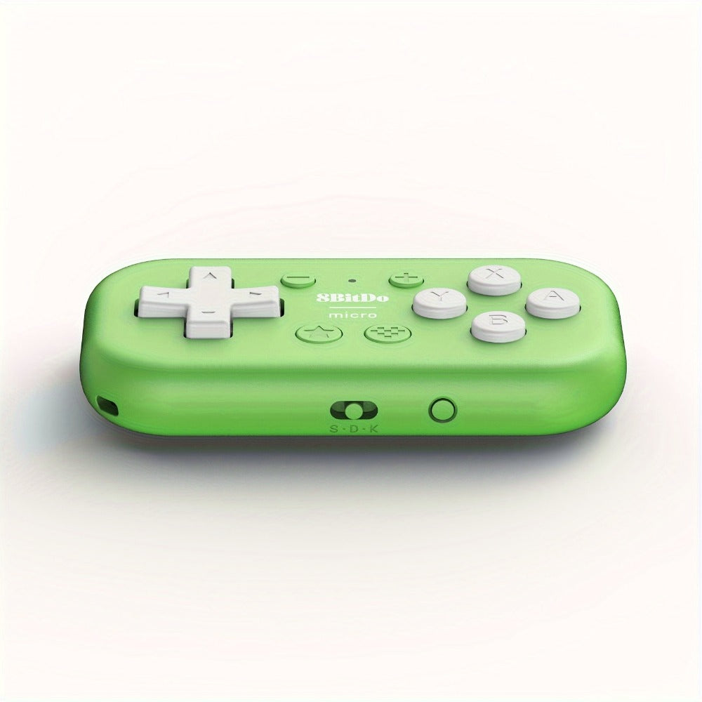 8BitDo Micro Bluetooth Gamepad Pocket Mini Controller for Nintendo Switch Android Raspberry Pi - Keyboard Mode Support Green, Ultra-Compact Wireless Gaming Controller