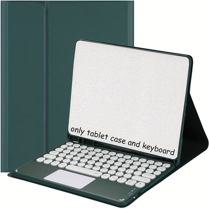 Detachable Touchpad Keyboard Folio for Samsung Galaxy Tab S9 FE/S9/S8/S7 or A9+ in Four Color Mappings