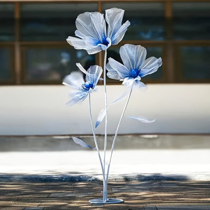 Artificial Flowers Giant Three-Piece Silk Mesh Display Set with Base, Branches and Eight Color Options