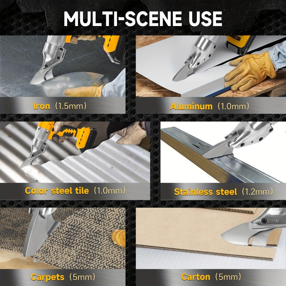 Power Tools Brushless Metal Shear for DeWalt 20V Max Battery Format, Tool Only for Sheet and Flexible Materials