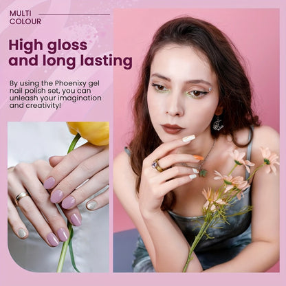 61-Piece Gel Nail Polish Kit with UV LED Lamp, 40 Color Bottles, Base and Top Coats and Manicure Tools