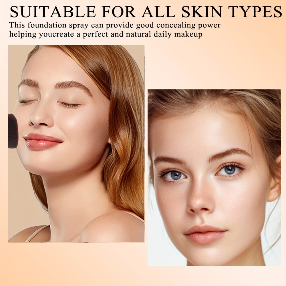 IMEASY 70ml Air-Spray Liquid Foundation and Flat-Top Brush Set in Shade Codes 01, 02 or 03