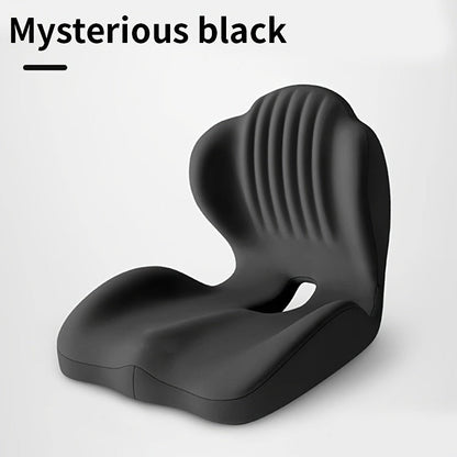 Memory Foam Seat Cushion Ergonomic with Back Support & Breathable Hollow Design – Comfortable Chair Pad for Office, Car Seat & Long Sitting, Unisex Gift