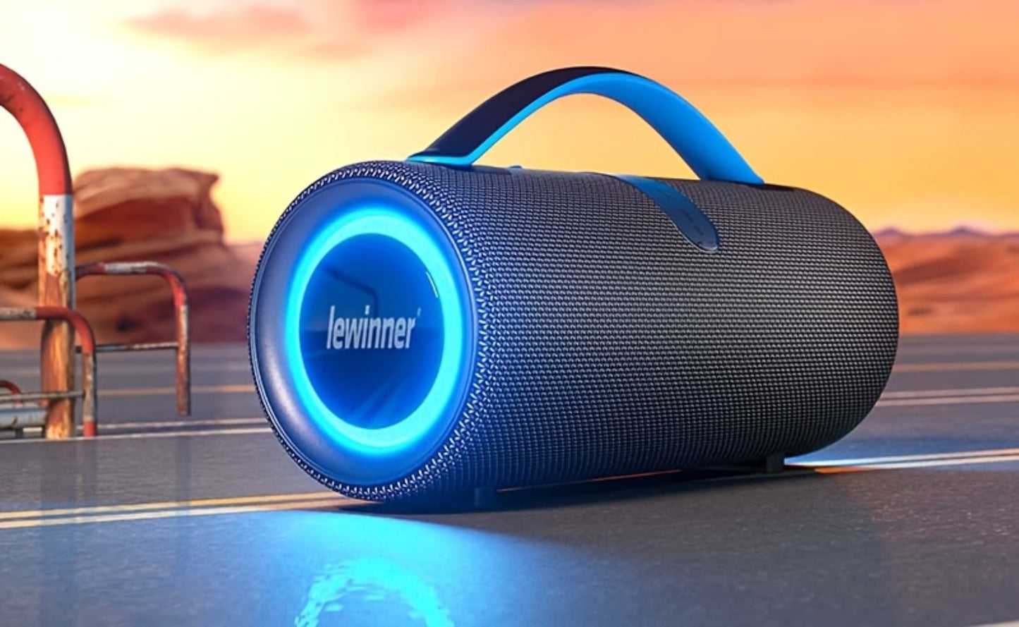 Portable Bluetooth Speaker 60W Outdoor Model with Subwoofer, Dual Speakers, 7 RGB Modes and Type-C