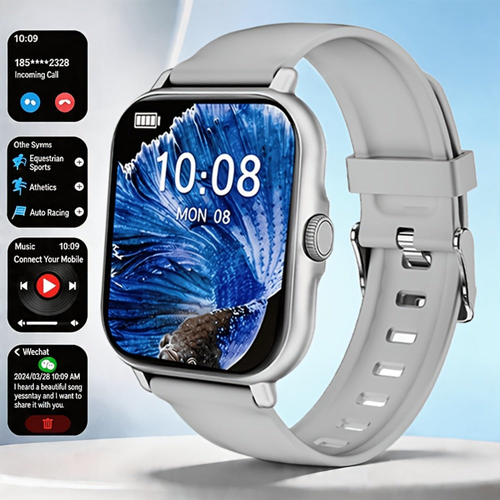 Smartwatch – Smart Bracelet 1.83" Full Touch – Wireless Calling, Message Notifications, Fitness & Multi-Sport Tracker, Heart Rate…