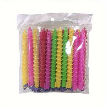 Spiral Hair Curling Rod Set in Small, Medium or Large Options with 39- and 42-Piece Counts