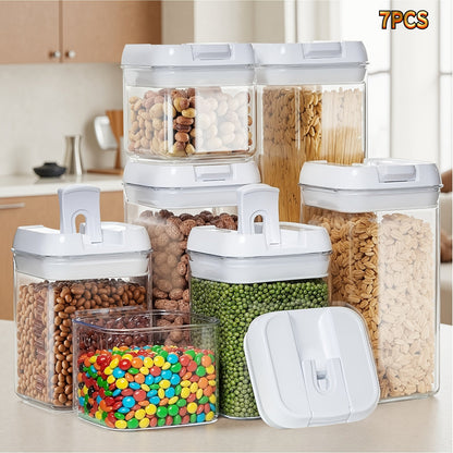 Plastic Food Storage Containers with Lids - Leak Proof Airtight Kitchen Organizer Set for Home Cooking, Dining and Outdoor Meals