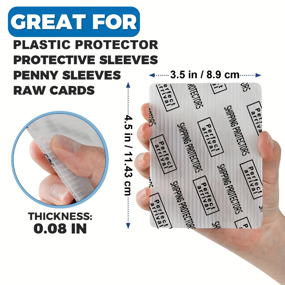 Bulk Rigid Trading Card Shipping Protectors, 3.5 x 4.5 Inch, in 60, 120 or 510 Count Packs