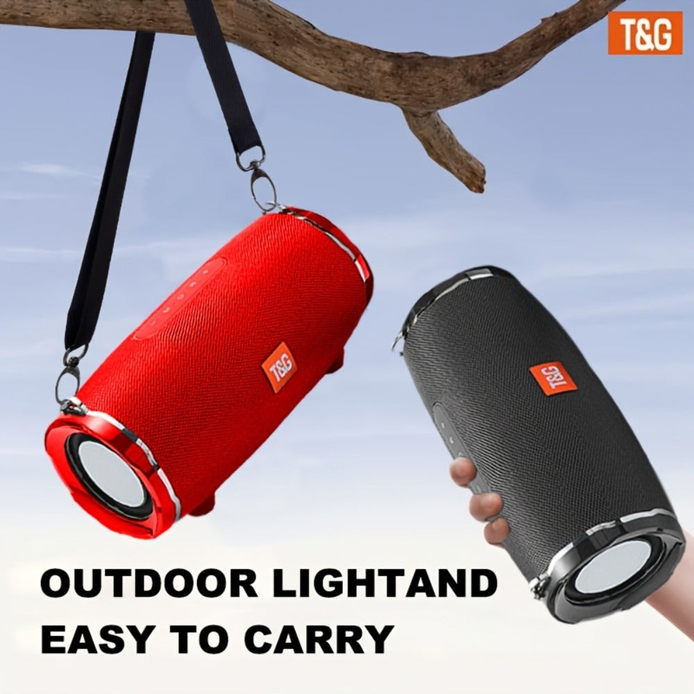 TG187 IPX4 Waterproof Outdoor Bluetooth Speaker | Dual Speakers, 4800mAh Rechargeable Battery, TWS Stereo Pairing, High Volume Portable Wireless Boombox for Party, Picnic, Camping & Stage