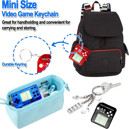 Party Favors Mini Handheld-Console Keychains in 6-, 12- or 25-Piece Packs for Gaming Events