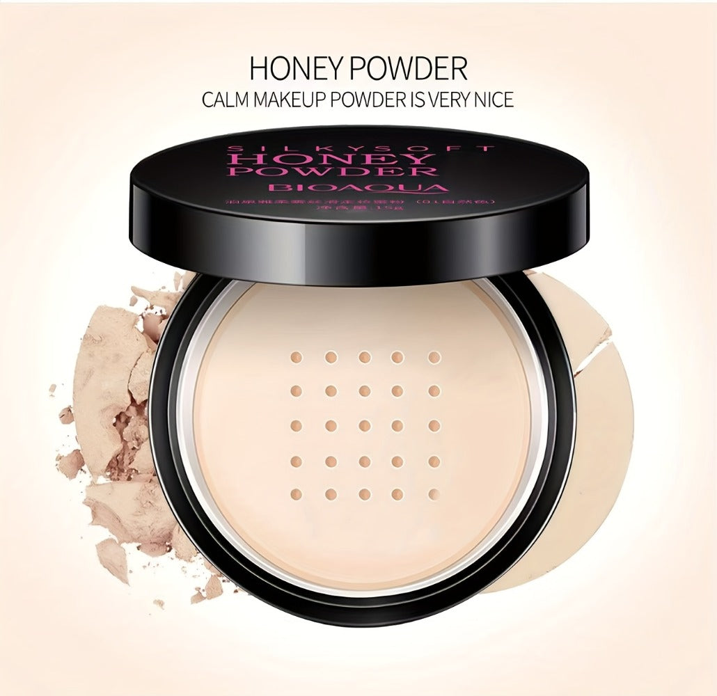 BB Cream Foundation and Setting Powder Set with Brush, Powder Puff and Three Source-Labeled Shades