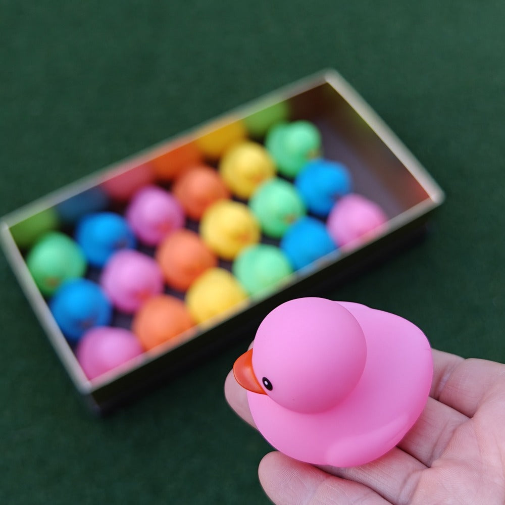 72-Piece Assorted Mini Rubber Duck Set in Mixed Colors for Supervised Bath, Pool and Party Play