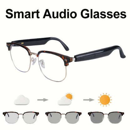 Anti-Blue Light Smart Audio Glasses Bluetooth 5.3 HiFi Open-Ear Wireless Calls Music Anti-UV Lens Noise Cancellation Rechargeable Unisex Outdoor Sports Wearable Tech Birthday Christmas Halloween Gift