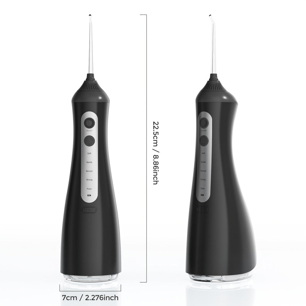 Water Flosser Cordless Five-Mode Design with Five Jet Tips, 1800mAh Battery and Pink or Black Options