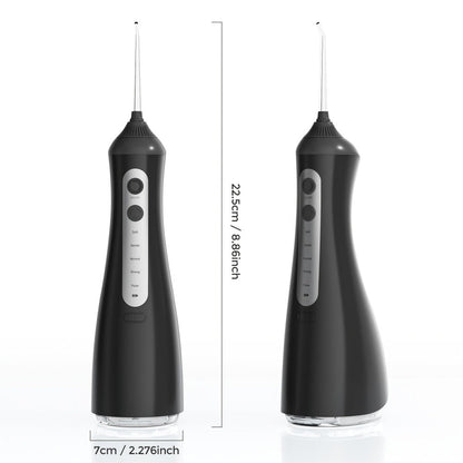 Water Flosser Cordless Five-Mode Design with Five Jet Tips, 1800mAh Battery and Pink or Black Options