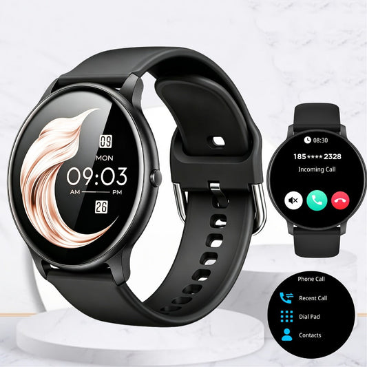 Smart Watch Round Display with Wireless Calling, Voice Assistant and Single or Two-Watch Options