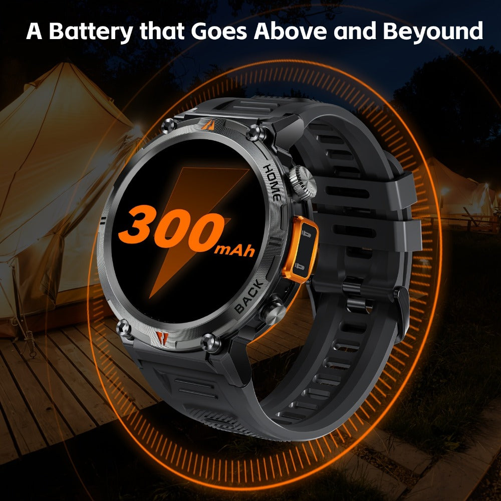 Smartwatch Men's with Bluetooth Calling & Message Notifications, 1.45" HD Touch Screen, IPX8 marking, Step Counter, 300mAh 5-7 Day