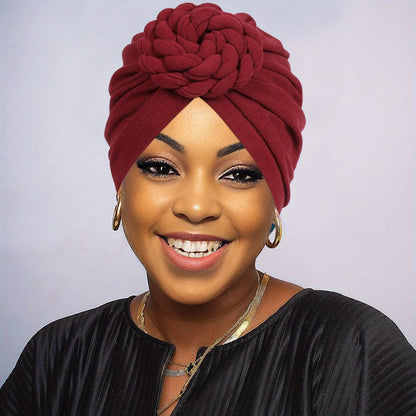 Five-Piece Braided Turban Headband Assortment in the Protected Mixed-Color Checkout Set for Styling