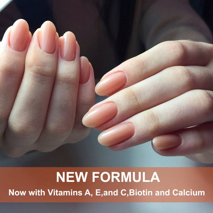 Clear 10 ml Nail Care Coating in Round Bottle with Black Cap and Orange 3 Days Label for Manicure Routines