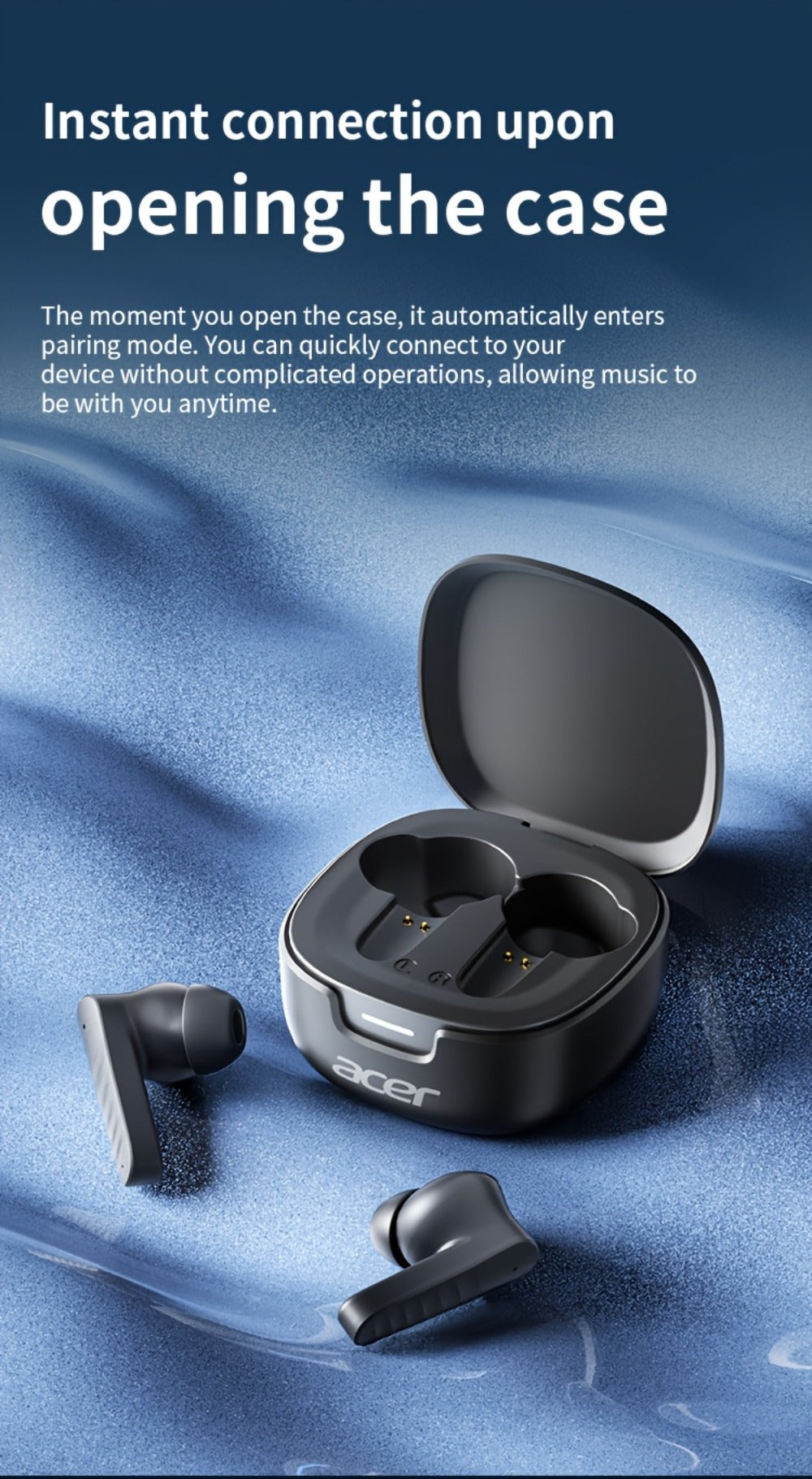 Wireless Earbuds Mini Lightweight In-Ear with ENC Calls, Touch Control and Long Battery in Three Colors