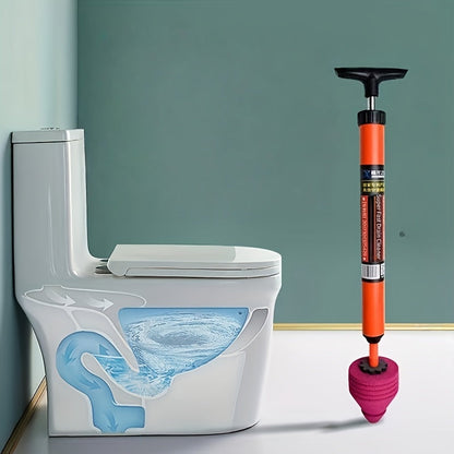 Toilet Plunger, Air Pressure Drain Cleaner, Pipe Unclogger Handle, Suction Cup Clog Remover for Toilet Sink Shower Bathtub