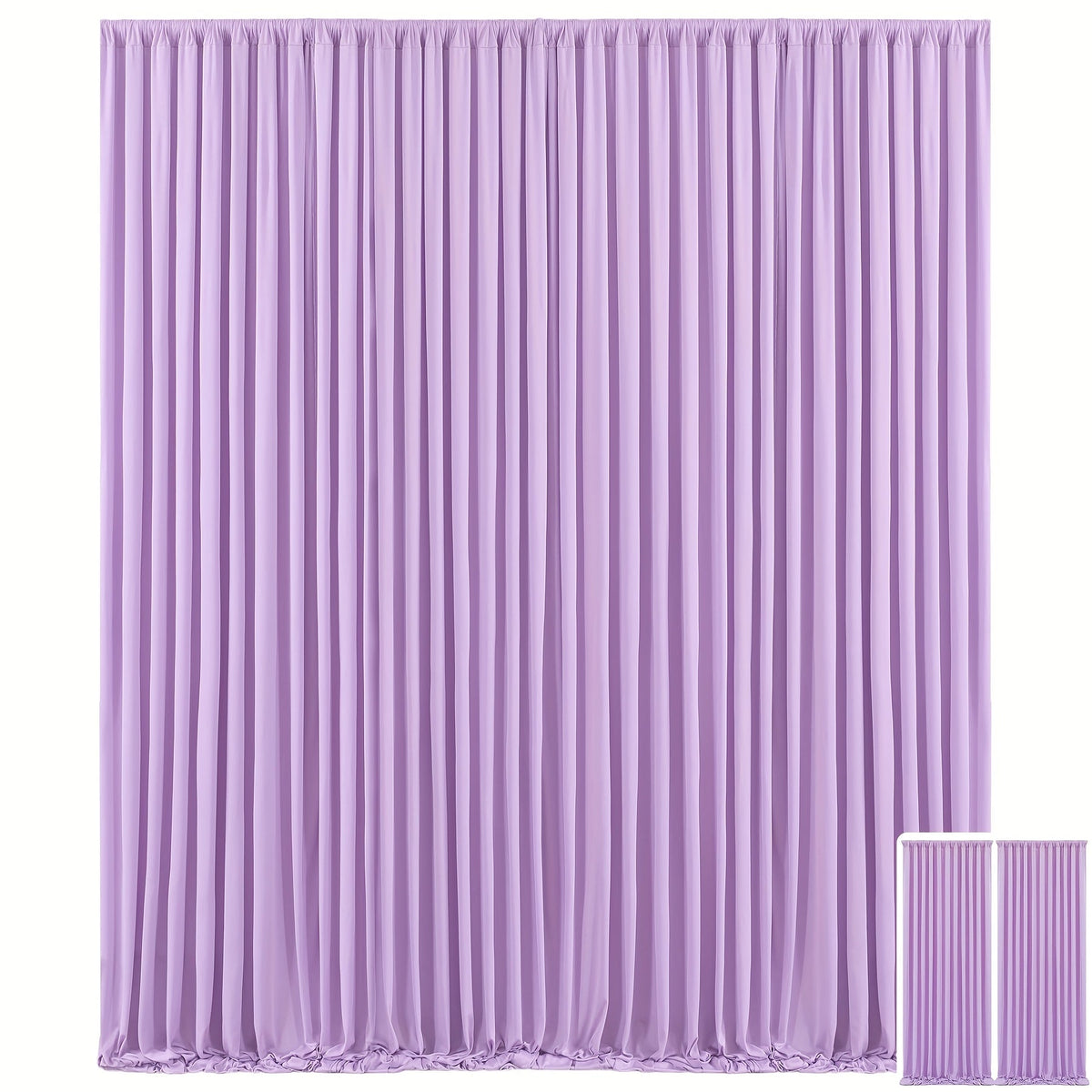 Party Backdrop Curtains 2pcs 59x118 Inch with Poles Wrinkle-Resistant Non-Transparent Fabric for an Everyday Personal Care Routine