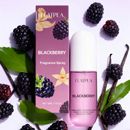Eau de Toilette Vanilla Blackberry 50ml Body and Hair Fragrance Spray in Single or Two-Pack Options