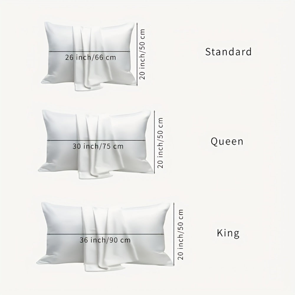 Microfiber Pillowcases Set of 4 – Soft Brushed 90GSM Wrinkle-Resistant Envelope Closure Pillow Covers, Queen & King Size, Multiple Colors, Breathable Polyester Pillow Cases for Bedroom Hotel