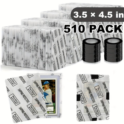 Bulk Rigid Trading Card Shipping Protectors, 3.5 x 4.5 Inch, in 60, 120 or 510 Count Packs