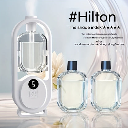 USB Essential Oil Diffuser with Five-Level Display, Multicolor Light and One-, Three- or Five-Bottle Bundles