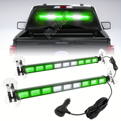 LED Light Bar 17 Inch 80W Triple Row 3000+ Lumens 12V-24V – Off-Road Work Light Emergency Flasher for Truck ATV SUV Jeep Boat Tractor – 3 Color Styles