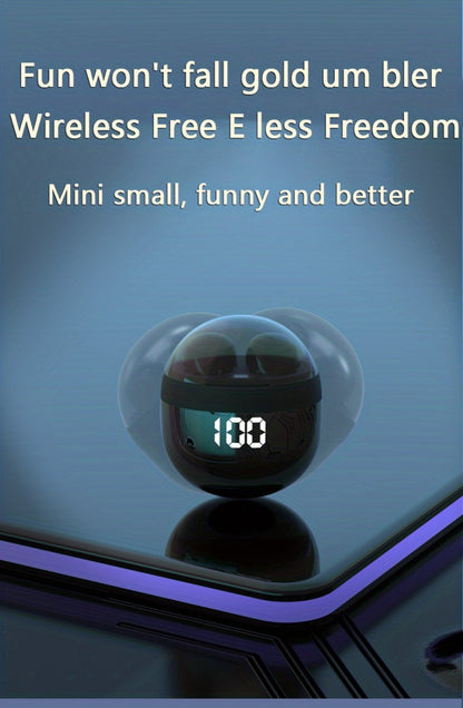 Phantom Mini Invisible True Wireless Earbuds, Ultra-Small Sleep Earphones No Flash Light Comfortable Fit Universal Wireless Headset, Gift for Birthday Easter Boyfriend Girlfriend Men Women