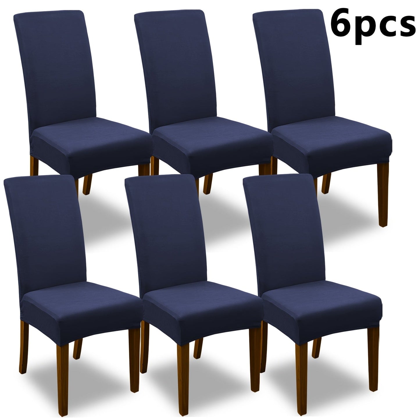 Chair Cover Set of 4 or 6 Stretch Jacquard Dining Slipcovers in Nine Available Color Choices