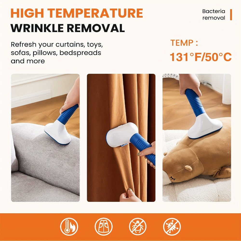 1500W Floor-Standing Garment Steamer with 1.8L Tank, 45-Second Heat-Up and Up to 60-Minute Steam Label