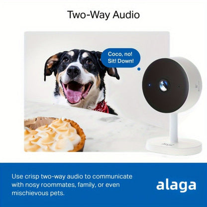 Security Camera 3MP CW1303 Card-Style Indoor Model with Dual-Band WiFi, Infrared Night Vision and Two-Way Audio