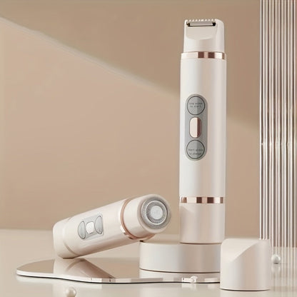 Electric Shaver 2-in-1 Women’s Razor and Trimmer with Stainless Steel Blade, USB Charging and Wet/Dry Use