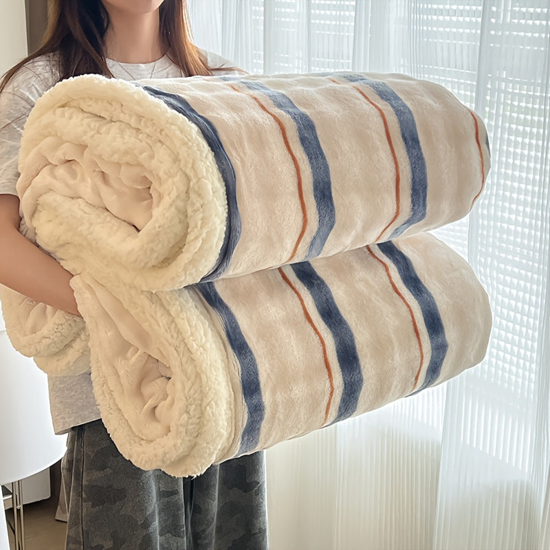 400-450 GSM Flannel Blanket with Plush-Look Lining, 16 Pattern Choices and Four Size Labels