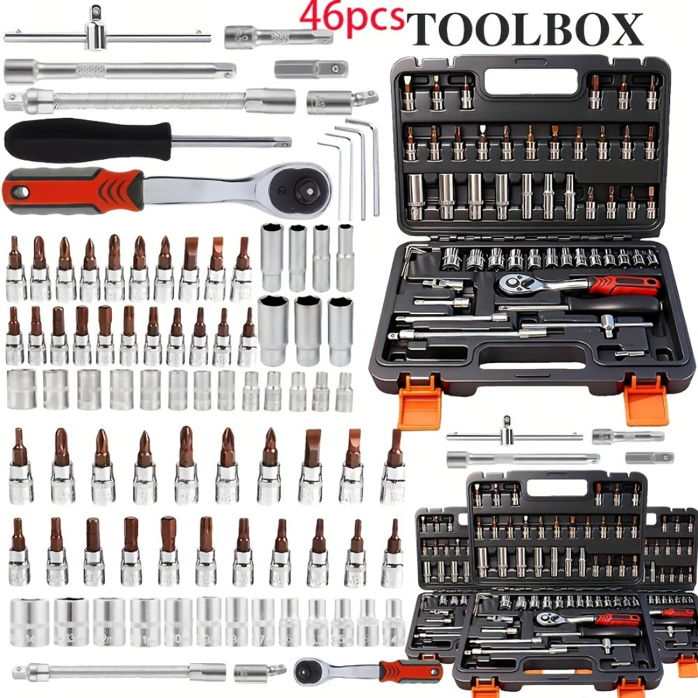 Multi-Configuration Home Repair Tool Kit with Storage Case in 46-, 53- or 1000-Piece Checkout Options