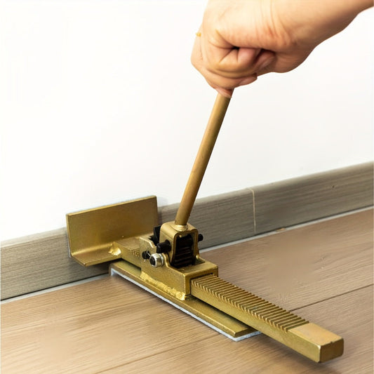 Hardwood Flooring Jack & Positioning Tool for Installing & Straightening Hardwood Floors – Professional Floor Installation Tool for Tongue & Groove, Laminate & Engineered Wood Flooring