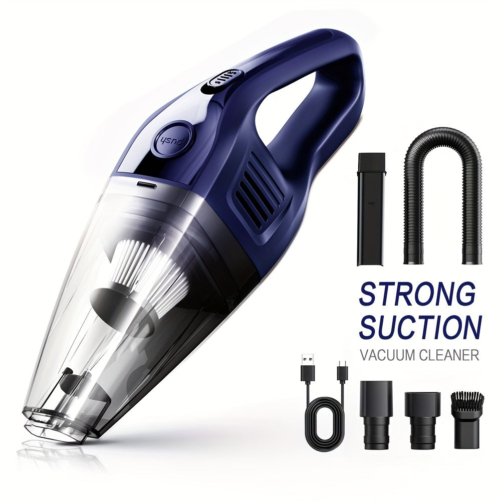 Wireless Car Vacuum Cleaner 5000PA - USB Charging, One-Click Dust Empty, 2000mAh Rechargeable, 40dB Low Noise, Portable Handheld Auto Vacuum for Cars, Home, Office & Pet Hair, 6 Colors