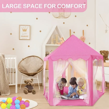 Princess Castle Play Tent for Girls Kids Indoor Outdoor Playhouse Large Toy with the Listed Color, Size or Set Options for Everyday Use