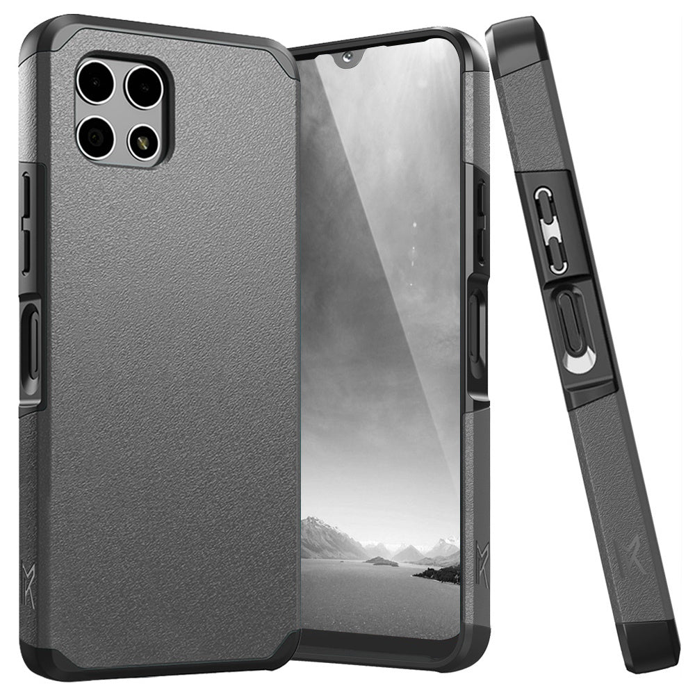 Revvl 7 5G Case Heavy Duty Dual Layer Shockproof with Magnetic Support – Hybrid Hard PC TPU Drop Protection Cover for T-Mobile Revvl 7 5G with Raised Bezels & Precise Cutouts
