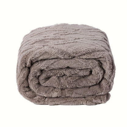 Quilted Flannel Throw Blanket – 180-200gsm Soft Warm All-Season Bed Cover, 17 Patterns, Rhinestone & Checker Designs, 2 Sizes