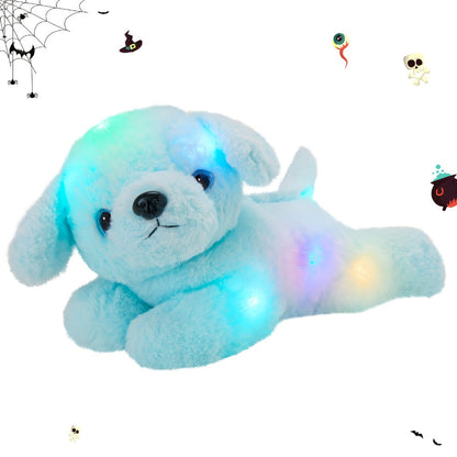 Plush Toy – Blue Puppy with Light-Up Body and Music for Colorful Interactive Room Display and Gifting