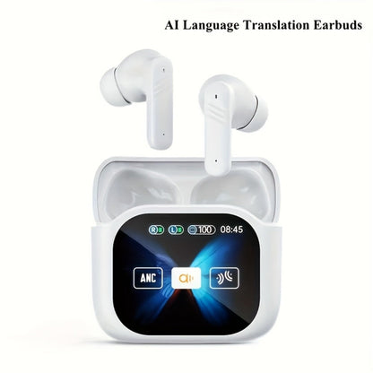 144-Language-Labeled Translation Earbuds with Wireless 5.4 Marking, Touch-Display Case and Two Colors