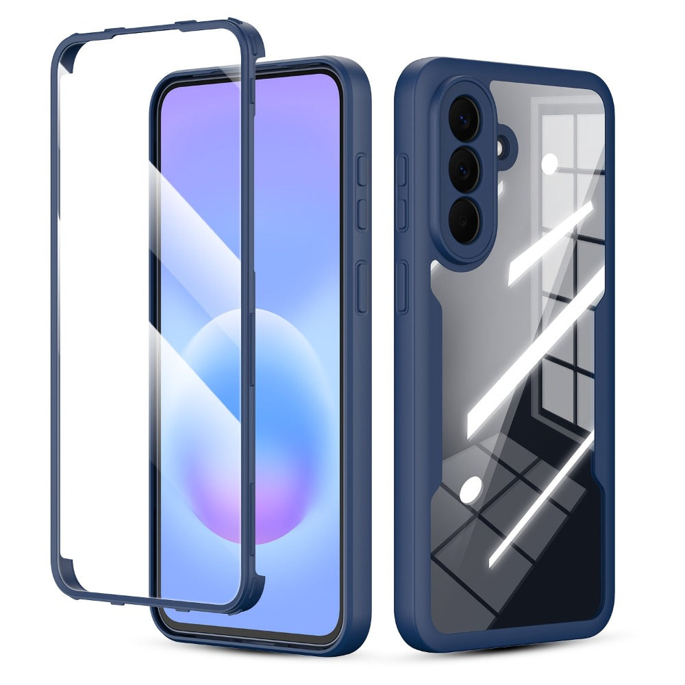 Rugged Samsung Galaxy A-Series Phone Case with Built-In Screen Cover in Four Colors and Six Model Options