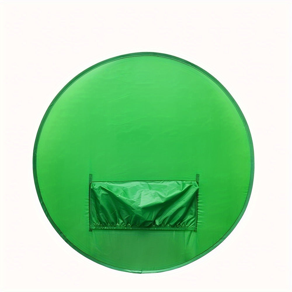 Chair-Mount Green Screen Backdrop in Medium or Large, Foldable Chroma Key Background for Video Calls