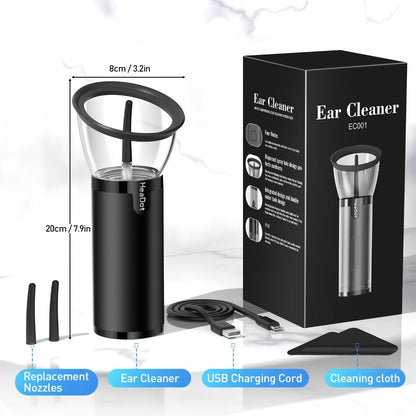 Electric Ear Irrigation Kit with Four Modes, Dual-Tank Layout, Temperature Indicator and Six Nozzle Tips