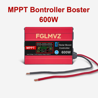 30A MPPT Solar Boost Charge Controller 1200W – DC-DC Step-Up Solar Panel Regulator for Lead-Acid, Gel & Lithium Batteries, Compatible with Golf Cart, E-Bike, Electric Scooter & Off-Grid Systems