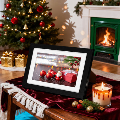 Black Picture Frame Set with 12 or 24 Frames in 4 x 6, 5 x 7 or 8 x 10-Inch Checkout Sizes